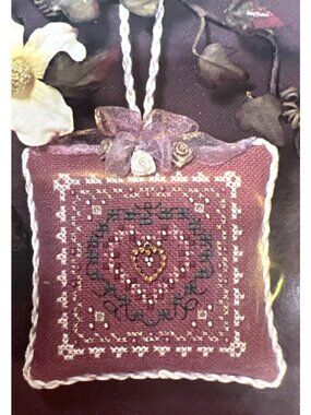 Just Nan Filagree Fancies Embellished Linen Kit 28 Ct Zweigart Linen & Beads